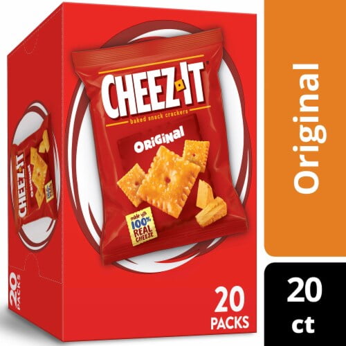 Cheez-It Original Cheese Crackers Multipack 20 ct / 1 oz - Pack of 2