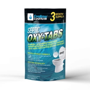 Septic Oxy-Tabs Professional Strength Septic Tank Treatment breaks-down and digests household waste and toilet paper