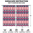 thumbnail image 2 of Boho Chic 2-Piece Tier Curtains - Ethnic Geometric Design 52x84 Inch Semi-Sheer long Curtains, Easy Install, 2 of 2