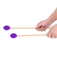 thumbnail image 4 of 1 Pair Wool Head Keyboard Marimba Mallets with Beech Handles for Intermediate Player(Purple), 4 of 4