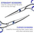 thumbnail image 3 of HLONK 5 in1 Dog Grooming Scissors Kit  Professional Dog Scissors for Grooming with Safety Round Tips  Titanium Coated Grooming Shears for Dogs Cat Pet At Home, 3 of 7