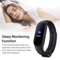 thumbnail image 2 of FlyFlise M7 Smart Bracelet 0.96 inch LED Screen Support Heart Rate Blood Pressure Blood Oxygen, 2 of 8