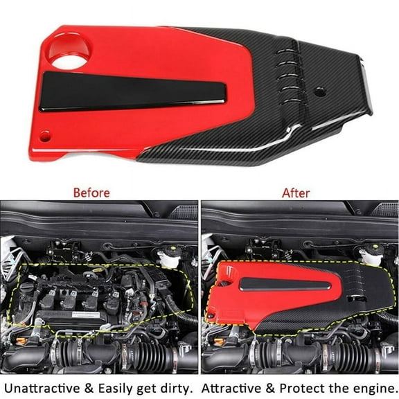 Car Engine Cover Bonnet Hood ABS Carbon Fiber Style Fit for Accord 10Th 2016-2018