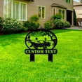 thumbnail image 3 of Handmadetneonsign Outdoor Dad and Son Fishing Metal Sign With Stakes, Fishing Father Son Name Metal, 3 of 5