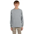 thumbnail image 1 of Jerzees Youth Long Sleeve T-Shirt - 29BL - Small - Athletic Heather, 1 of 1