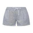 thumbnail image 1 of Women Loosing Sports Shorts Solid Color Elastic Waist Sweatpants, 1 of 6