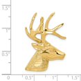 thumbnail image 3 of 14K Yellow Gold Charm Pendant Men'S 35 mm 23 Laser Cut Deer, 3 of 3