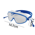 thumbnail image 2 of Máscara de buceo con esnórquel para niños, panorámica de 180°, con lentes de vidrio templado antivaho y protector nasal., 2 of 5