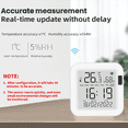 thumbnail image 1 of Tuya Capteur de Température et d'Humidité avec Rétroéclairage pour Maison Intelligente Var WiFi SmartLife pour Alexa Google Assistant, 1 of 10