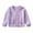 Purple, variant on Baywell Baby Girls Crewneck Cardigan Solid Cotton Long Sleeve Button Sweater Uniform Sweaters for Little Girls 1-7Y