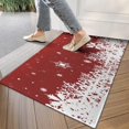 thumbnail image 4 of Red Christmas Snowflake Pattern Door Rugs,Washable Non Slip Door Mats Indoor,Decorative Door Mats,Entry Mat Indoor for Entrance,Bedroom,Kitchen,Bathroom,17"x30", 4 of 6