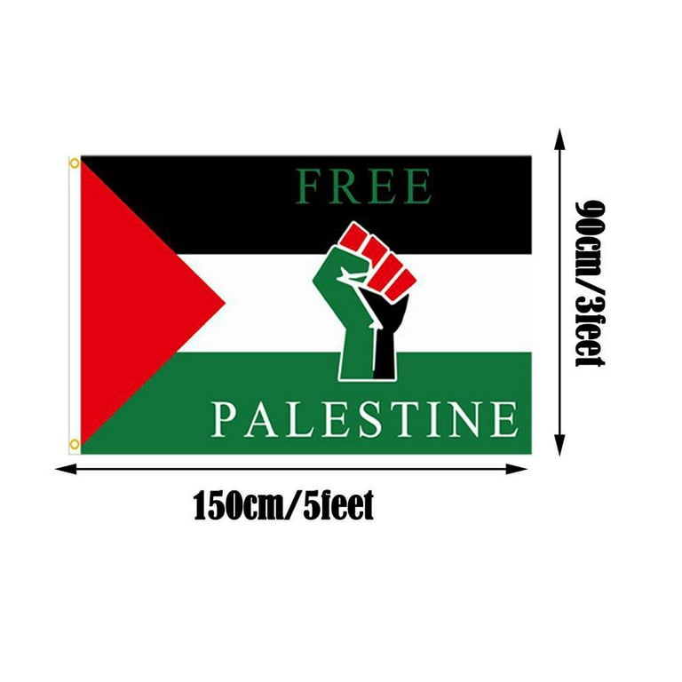 Palestine Flag 3' x 5' - Palestinian flags 90 x 150 cm - Banner