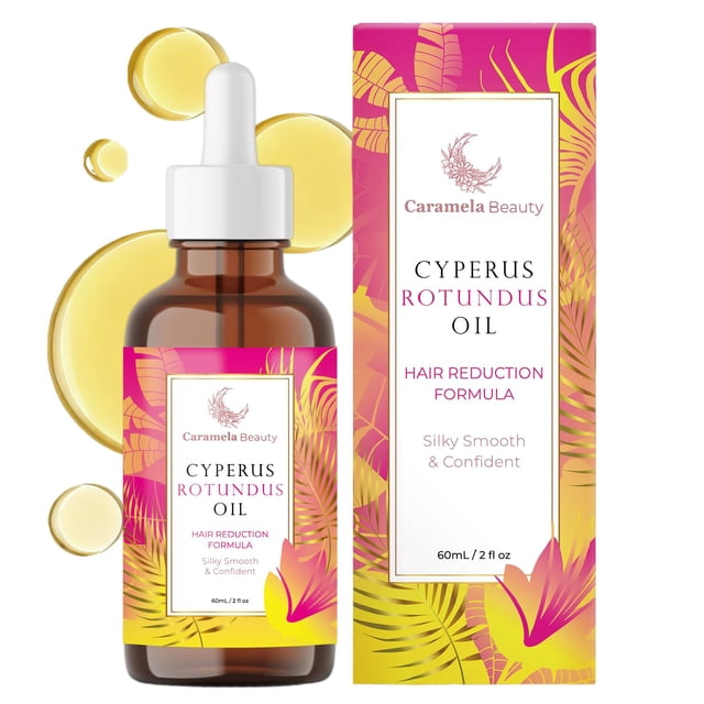 Aceite de Cyperus Rotundus Caramela Beauty 60 ml para Depilación
