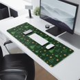 thumbnail image 2 of Long Mouse Pads for Desk,Green Christmas Tree and Star Pattern Desk Mats on Top Of Desks, Desk Mouse Pad Extra Large with 3mm Non-Slip Base and Stitched Edge for Gaming,Office,Work,Home 31.5x11.8in, 2 of 5