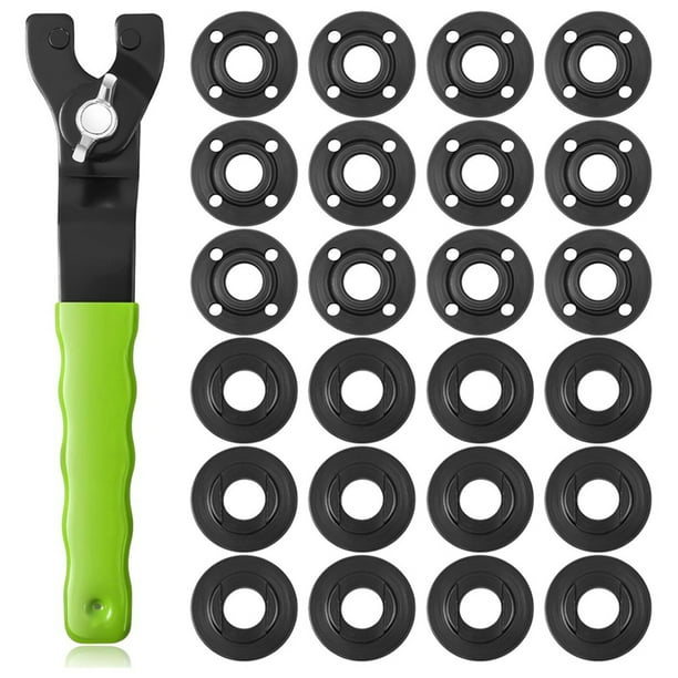 25 Unids Amoladora Angular Tuerca Amoladora Angular Llave Kit 5/8 Pulgadas-11 de Metal Tuerca Llave, Amoladora Angular Accesorios Herramientas