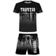 thumbnail image 1 of Adult Breathable Short Sleeved Shorts With Ink Wash Style Loose Fitting Pullover Two-piece Set, 1 of 3