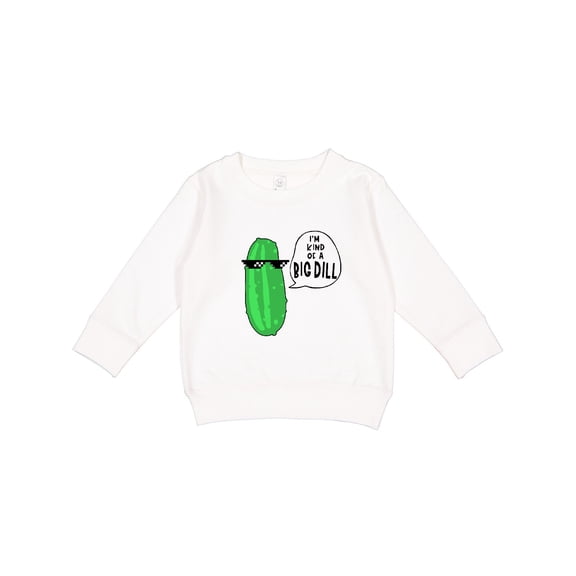 Inktastic I'm Kind of a Big Dill Pickle with Sunglasses Toddler Sweatshirt