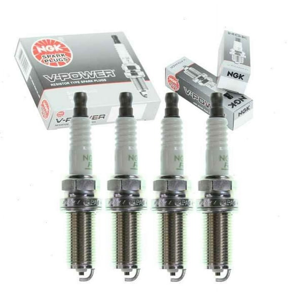 4 pc NGK V-Power Spark Plugs compatible with Nissan Altima 2.5L L4 2002-2006