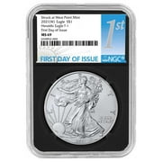 2021 (W) $1 Type 1 American Silver Eagle NGC MS69 FDI First Label Retro Core