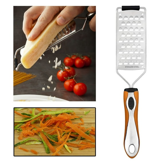1 X Stainless Steel Coarse Grater Soft Grip Handle Cutting Slicing Knife 11