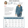 thumbnail image 4 of ZHENWEI Women Long Sleeve V Neck Pullover Collar Knitted Sweaters, 4 of 6