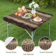 thumbnail image 4 of Decorative Bohemian Style Square Table Cover with Fitted Edge for Patio Dining and Kitchen Use, 4 of 6