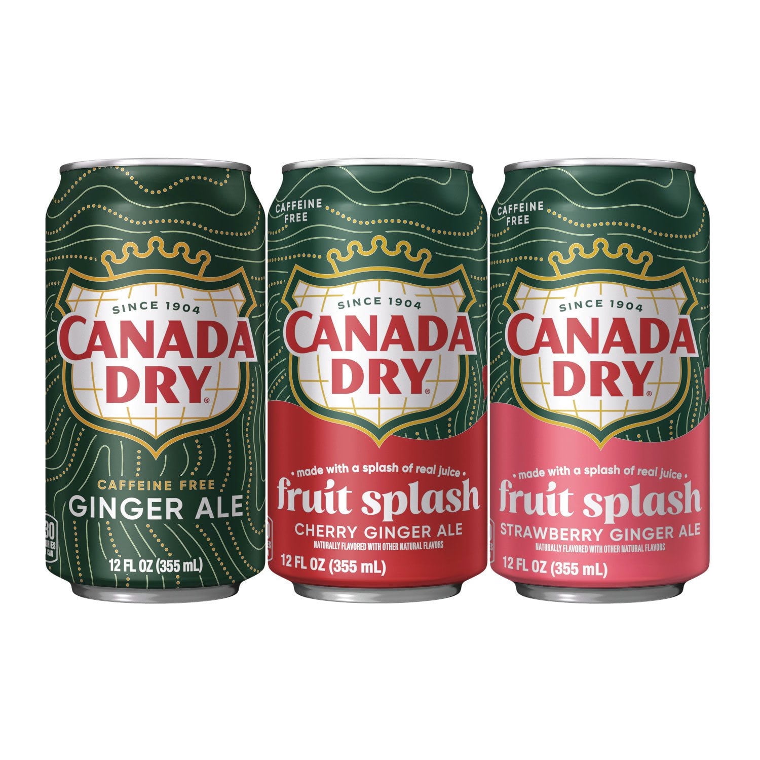 Canada Dry Ginger Ale Soda Summer Variety Pack, 12 fl oz Cans, 36 Pack