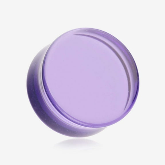 A Pair of Flat Glass Double Flared Plug