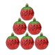 thumbnail image 5 of 6Pcs Christmas Tree Electroplating Painted Strawberry Pendant Kid Gift Xmas Decor 3.2inch, 5 of 9