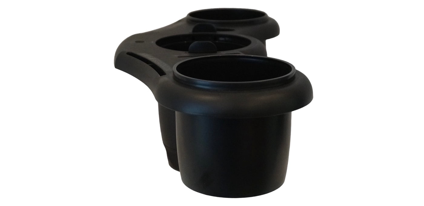 E-Sea Company E-Sea Caddy Pro-(Black). Multi Cup Suction Mounted Drink Holder w/Knife, Pliers, Hook and Sunglass Storage. Perfect for Boats, Paddle Boards, Kayaks, Camping and More!