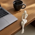 thumbnail image 5 of THOPBPRK Modern Sitting Figure Ornament Abstract Character Sculpture Decorative Shelf Sitter Home Desk Art Figurine Creative Living Room Bookshelf Accents, 1Pack A, 5 of 5