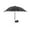 black, variant on Mobile Phone Parasol with 8 Steel Ribs, Silver Coating for Heat Insulation, Rainproof and Sunshade, Ideal for Beach and Pool Outdoor Use