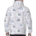 thumbnail image 5 of Hoodies for Men - Cute Blue Gray Snail Long Sleeve Comfrt Men'S Fashion Hoodies & Sweatshirts, Sweatshirts for Men Hoodies Pullover Clothing Clothes with Pouch, 5 of 7