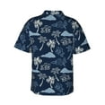 thumbnail image 3 of Goofa Hawaii Palms Hawaiian Shirt for Men, Unisex Summer Beach Casual Short Sleeve Button Down Shirts,Aloha Tropical Floral print shirt-Medium, 3 of 9
