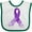 White and Green, variant on Inktastic Alzheimer's Awareness Purple Ribbon Made of Heart Boys or Girls Baby Bib