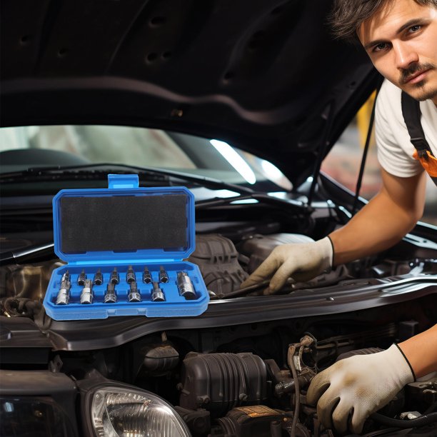 TABLETREANDS 13Ud Kit De Llaves De Impacto Con Dados Profundos Para Uso En Automóvil