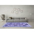 thumbnail image 3 of Ahgly Company Indoor Rectangle Abstract Blue Contemporary Area Rugs, 6' x 9', 3 of 4
