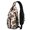 Thanksgiving Turkey Hat Apple Pattern, variant on Thanksgiving Pilgrim Hat Turkey Pumpkin Sling Backpack, Casual Day Sling Pack with Earphone Port, Adjustable Strap Gift Ideas for Hiking Cycling Walking