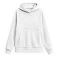 thumbnail image 5 of Falkdiz Loose Sweatshirts for Women Winter Pocket Pullover Hooded Workout Solid Color Travel Casual Womens Hoodies, 5 of 7