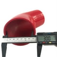 thumbnail image 3 of Universal Red Silicone 2.5" to 3" Coupler 45 Degree Angled Elbow Hose 4-Ply, 3 of 5
