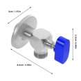 thumbnail image 2 of UPGRATOR Shut Off Valve Angle Valve Mark Water Hose Shut Off for Home Improvement Projects 1Pcs, 2 of 8