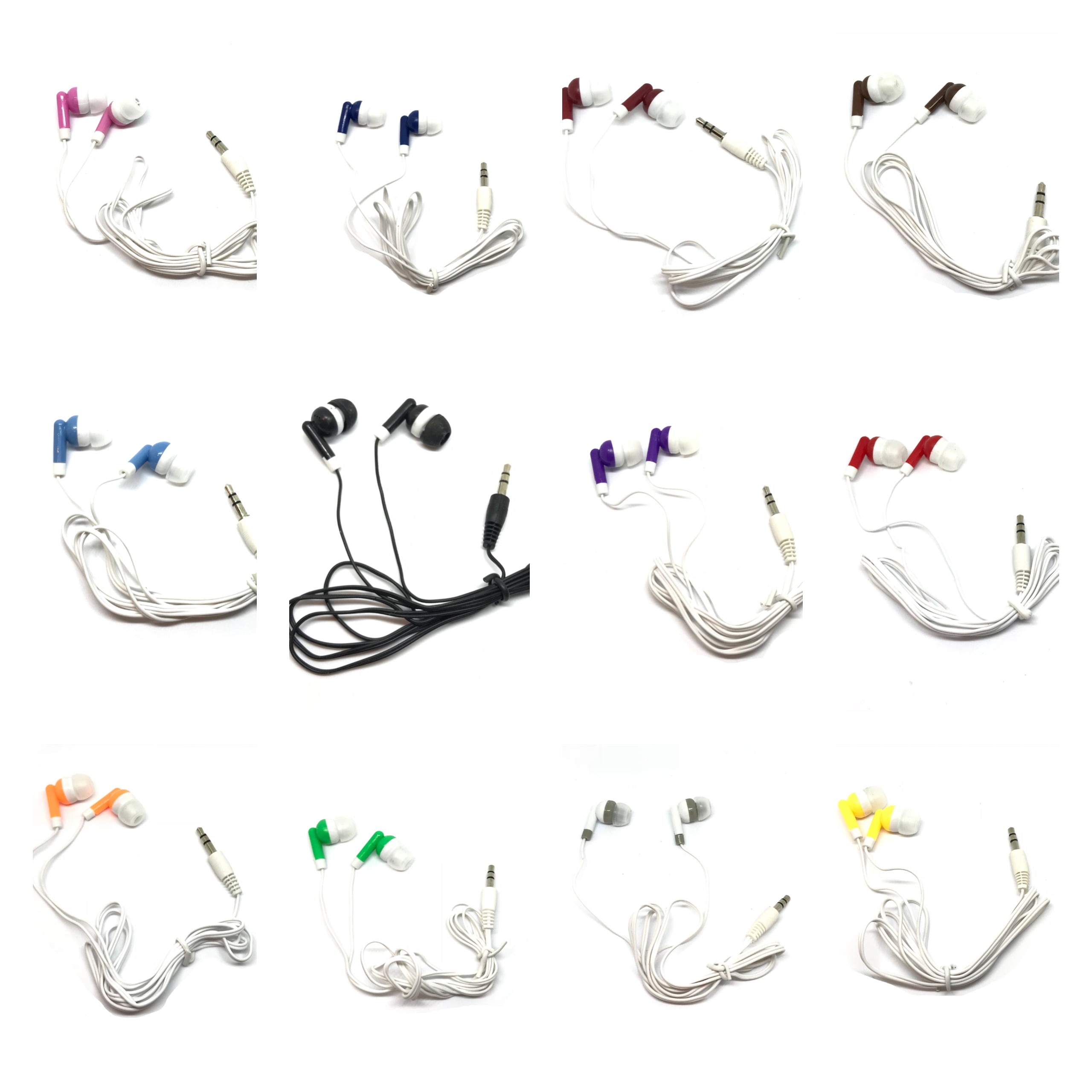 TFD Supplies Wholesale Bulk Earbuds Headphones 50 Pack for iPhone