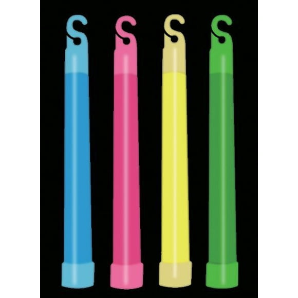 1 Douzaine de Bâtons Phosphorescents 6 Pouces - 6 Couleurs