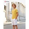 thumbnail image 7 of PatPat Boy T Shirts Kids Short Sleeve Solid Crew Neck Tee Tops 5-6Y, 7 of 7