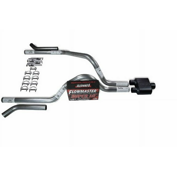 Dodge Dakota 97-05 2.5" Dual Truck Exhaust Kits Flowmaster Super 10 Corner Exit