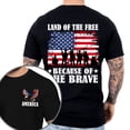 thumbnail image 2 of FLAGWIX Patriotic Gifts For Men - Land Of The Free Because Of The Brave, 4th Of July Gifts - Mens Shirts, 2 of 6