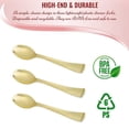 thumbnail image 4 of Smarty 9.75" Gold Disposable Plastic Serving Spoons 60ct, 4 of 5