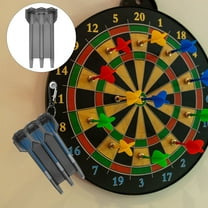 KONTONTY Portable Darts Accessories Storage Case, Lightweight Black Plastic Box with 4 Compartments, Wear-Resistant Design