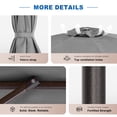 thumbnail image 6 of CHYVARY 10 x 6.5ft Patio Umbrella Round Market Outside Table Umbrella for Deck, Poolside and Patio, Grey, 6 of 8