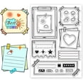 thumbnail image 1 of Sellos transparentes de silicona para notas, ideales para manualidades, postales y tarjetas., 1 of 8